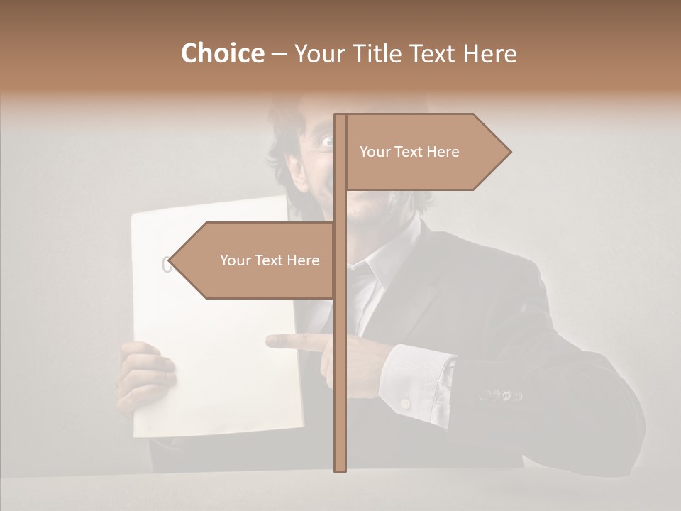 Career Marketing Caucasian PowerPoint Template