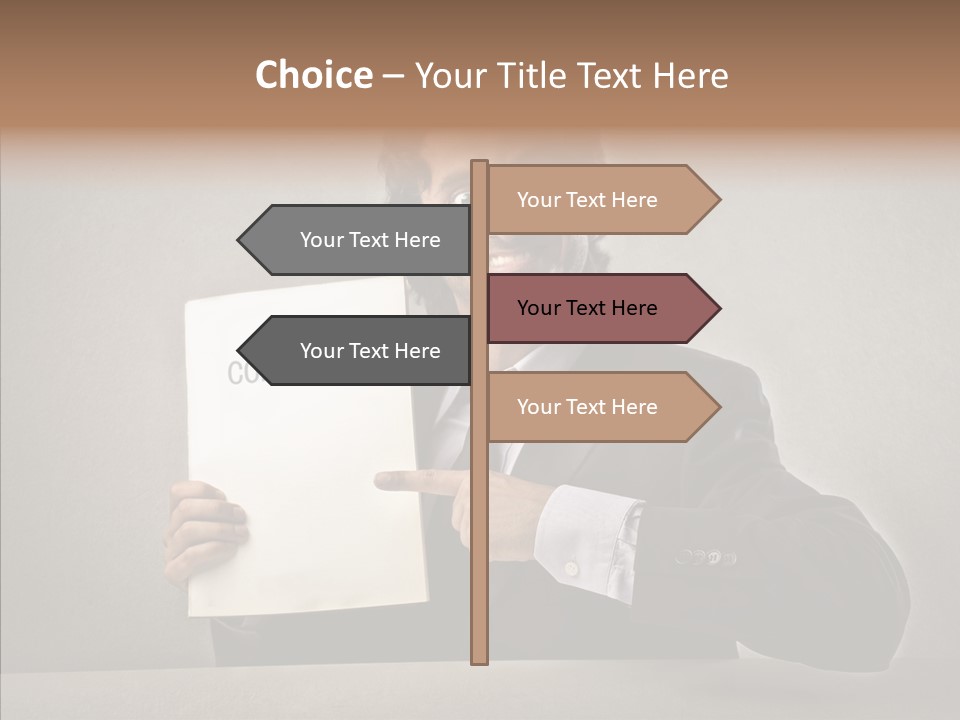 Career Marketing Caucasian PowerPoint Template