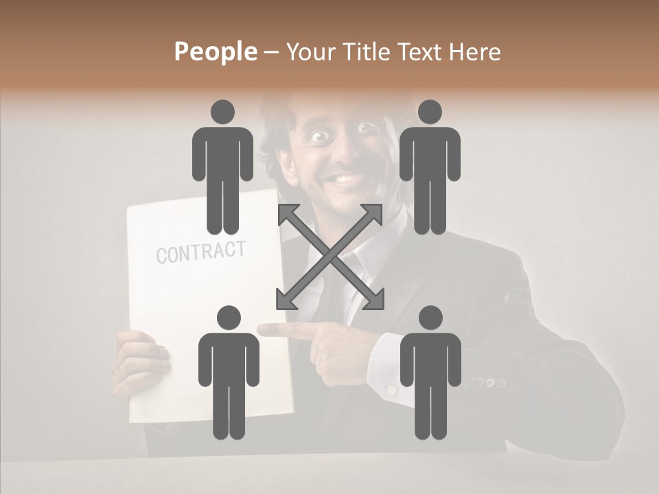 Career Marketing Caucasian PowerPoint Template