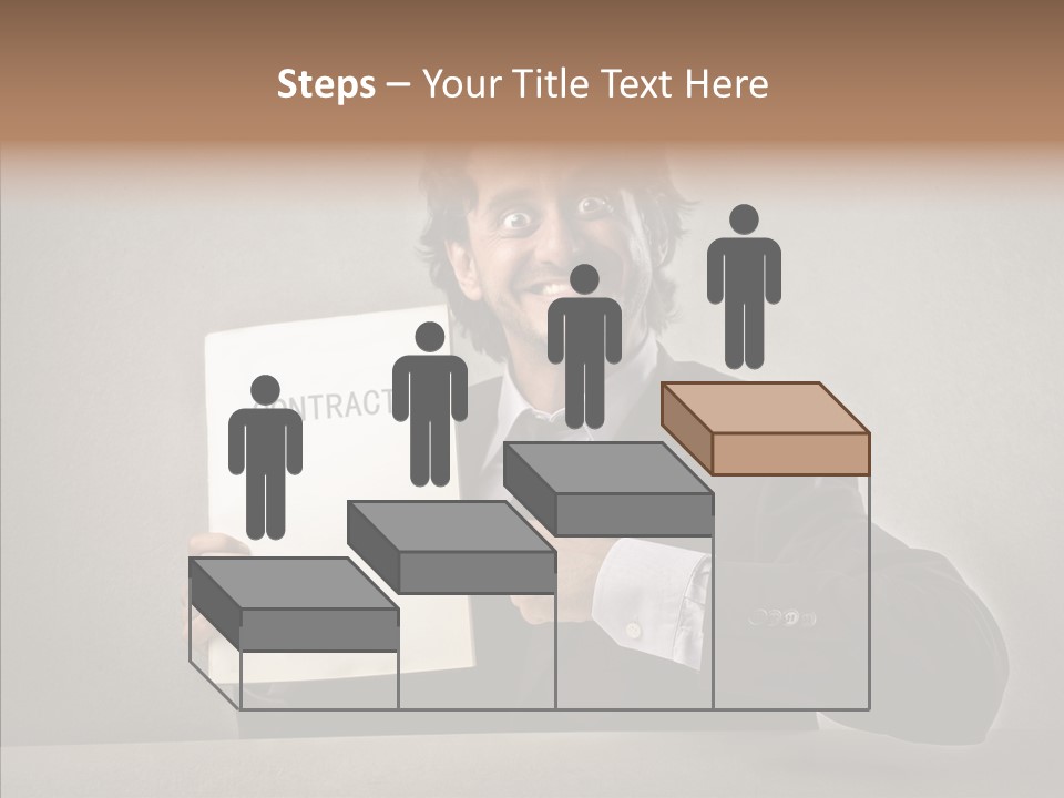 Career Marketing Caucasian PowerPoint Template