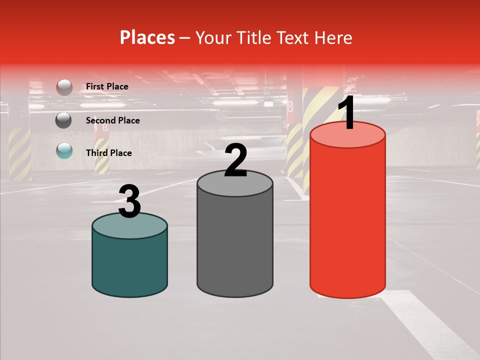 Asphalt Blurred Illuminated PowerPoint Template