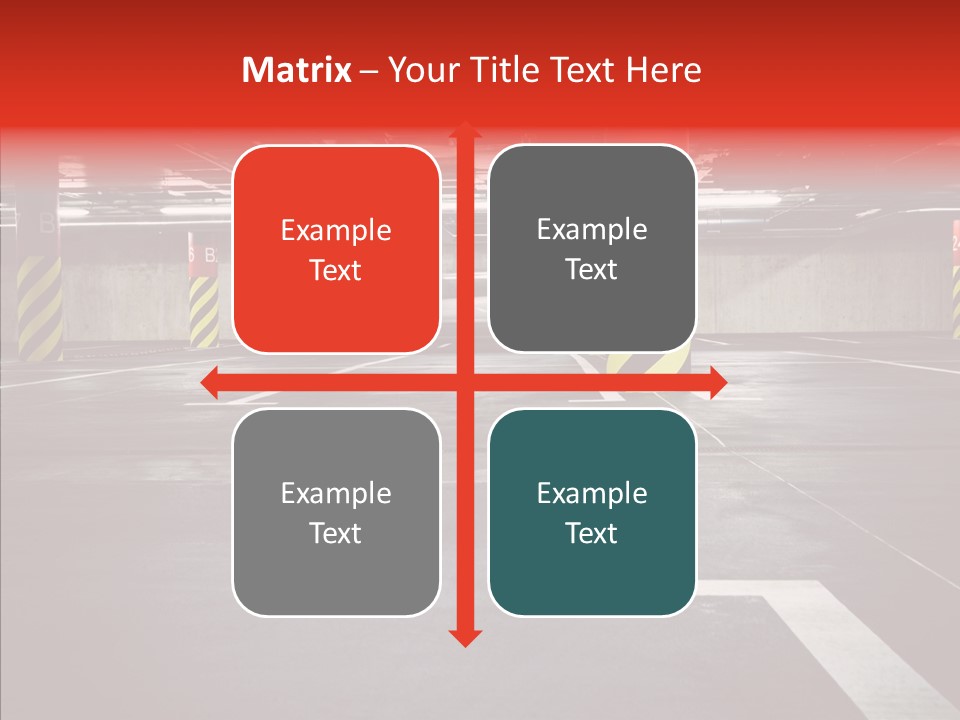 Asphalt Blurred Illuminated PowerPoint Template