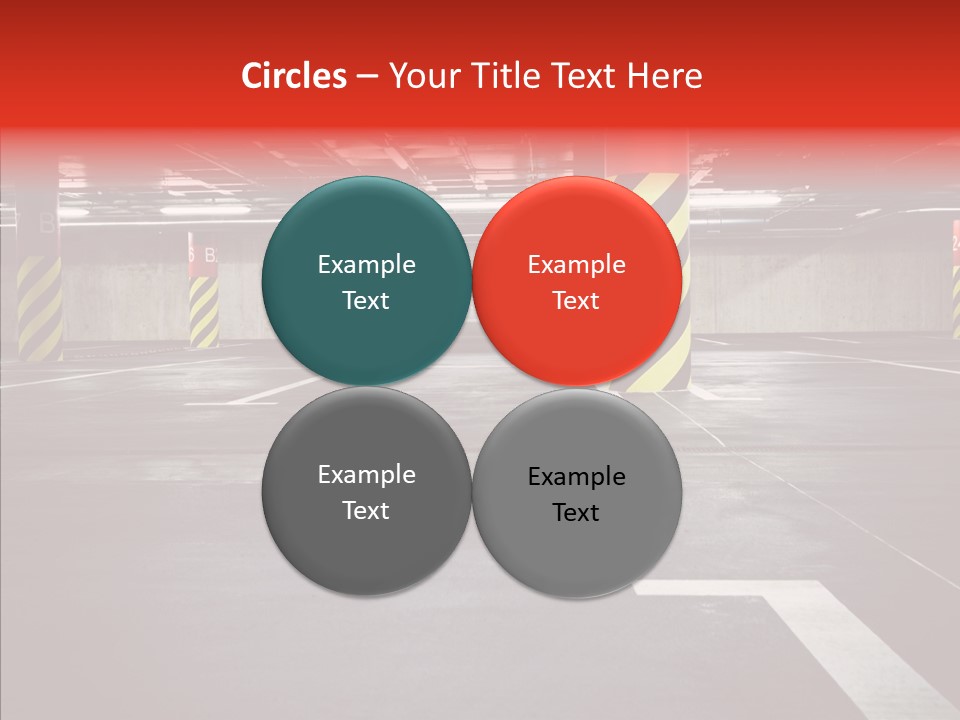 Asphalt Blurred Illuminated PowerPoint Template