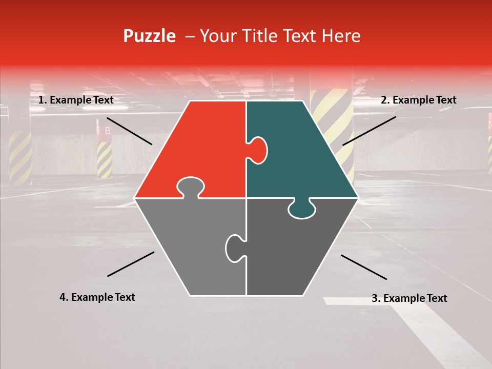 Asphalt Blurred Illuminated PowerPoint Template