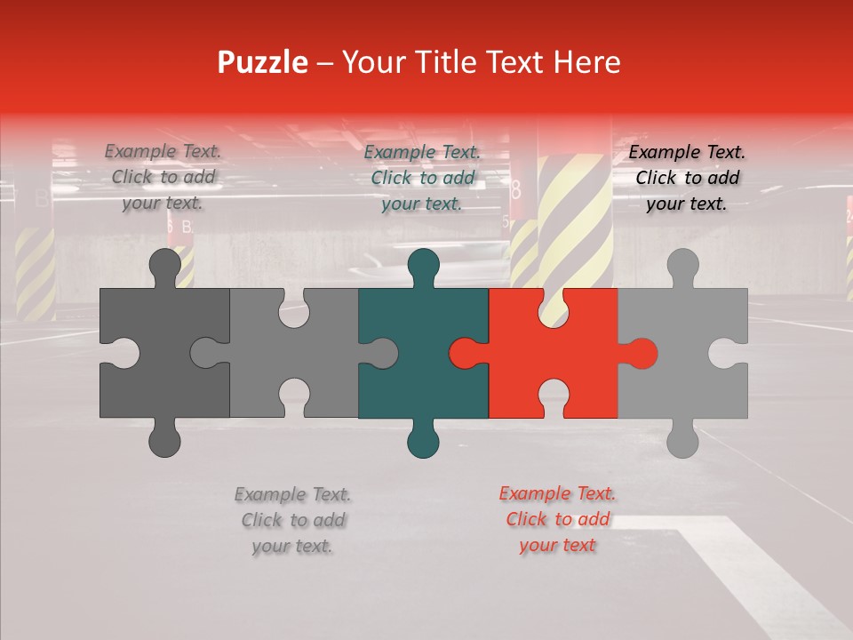 Asphalt Blurred Illuminated PowerPoint Template