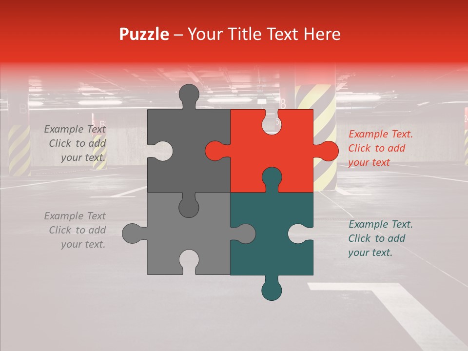 Asphalt Blurred Illuminated PowerPoint Template