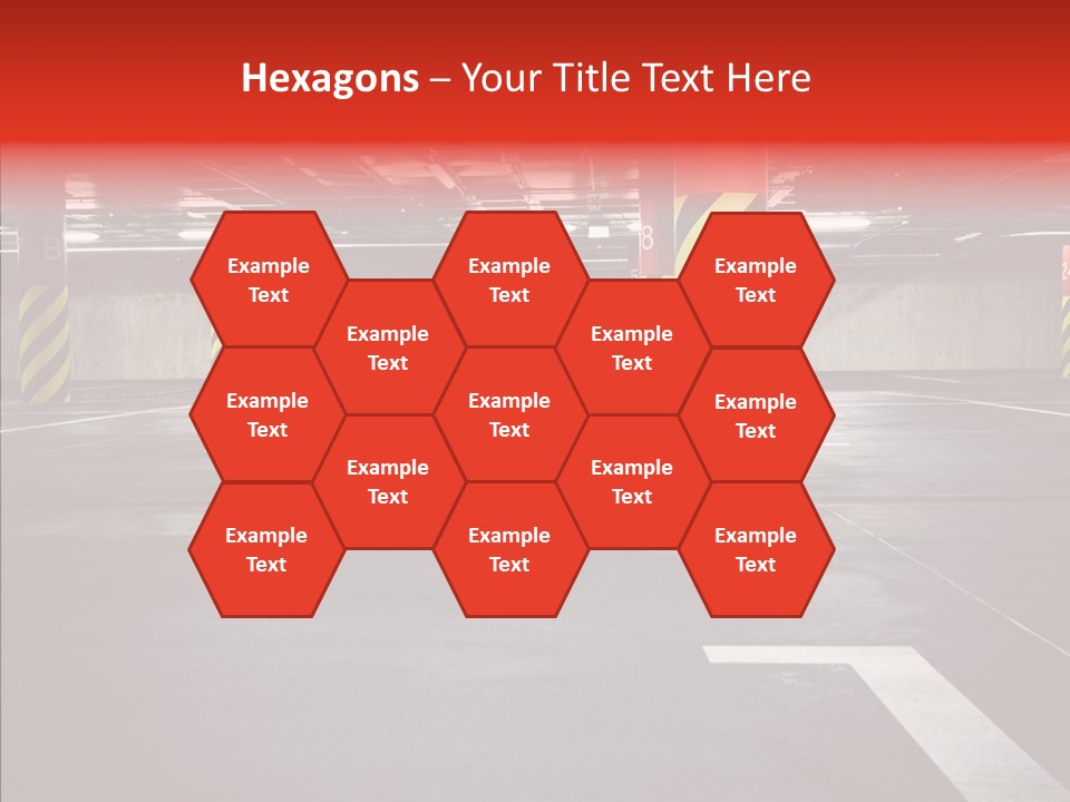 Asphalt Blurred Illuminated PowerPoint Template