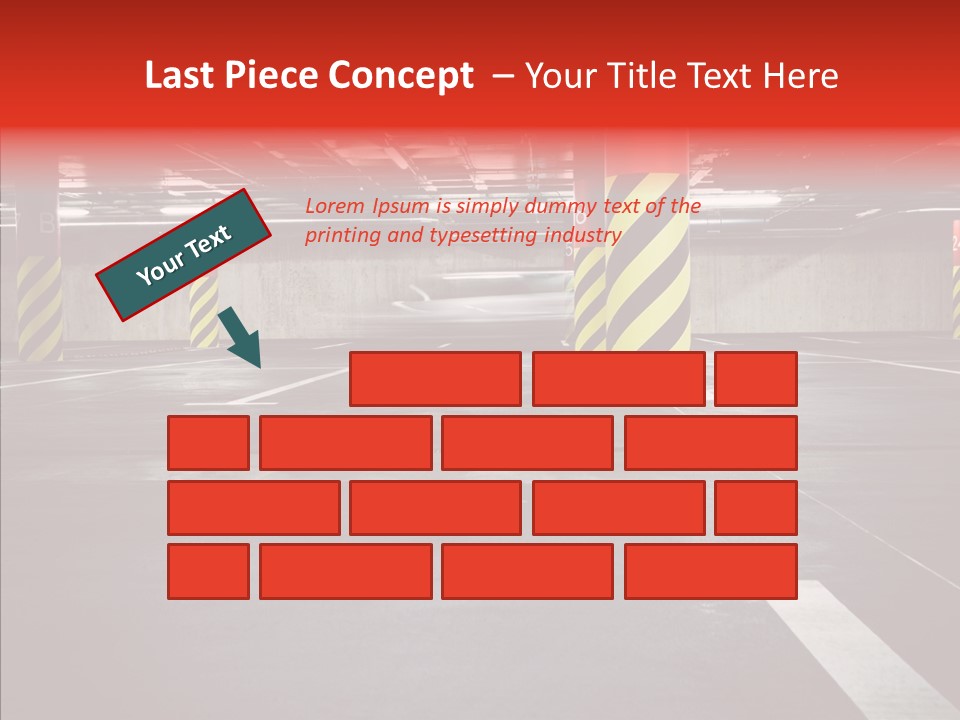 Asphalt Blurred Illuminated PowerPoint Template