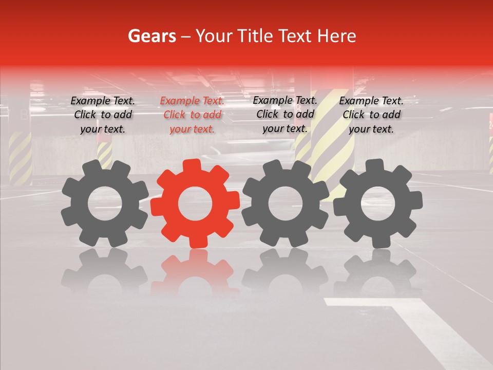 Asphalt Blurred Illuminated PowerPoint Template