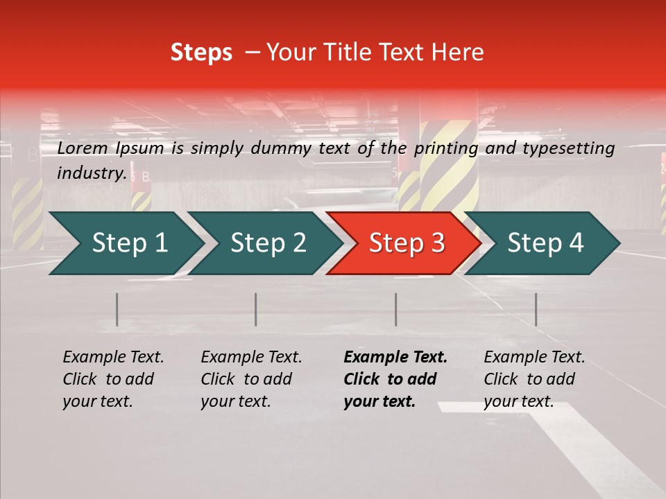 Asphalt Blurred Illuminated PowerPoint Template