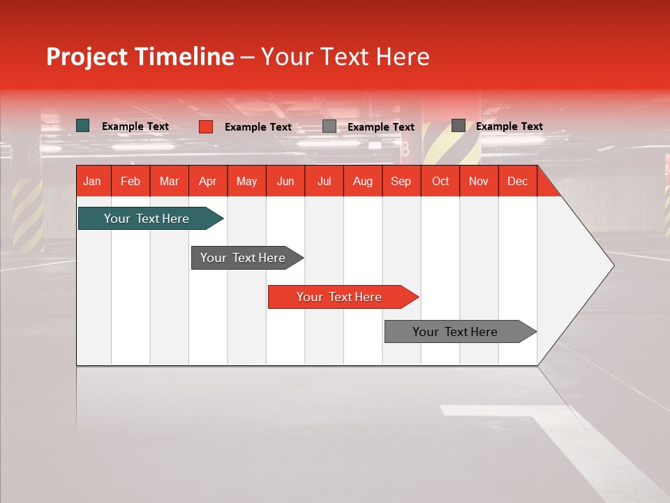 Asphalt Blurred Illuminated PowerPoint Template