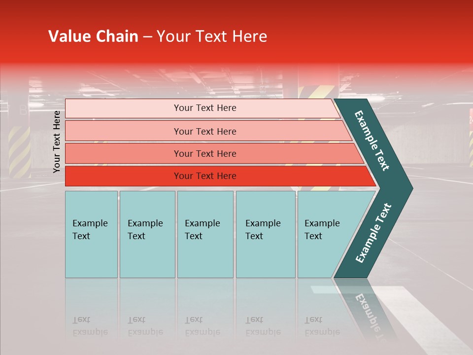 Asphalt Blurred Illuminated PowerPoint Template