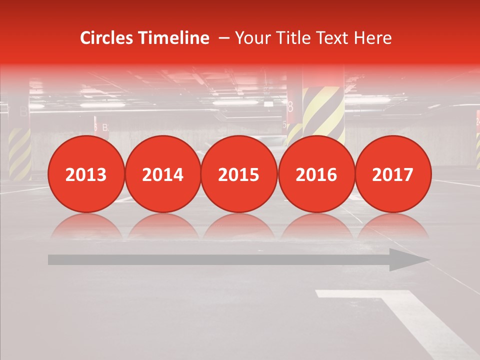 Asphalt Blurred Illuminated PowerPoint Template