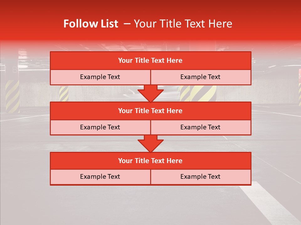Asphalt Blurred Illuminated PowerPoint Template
