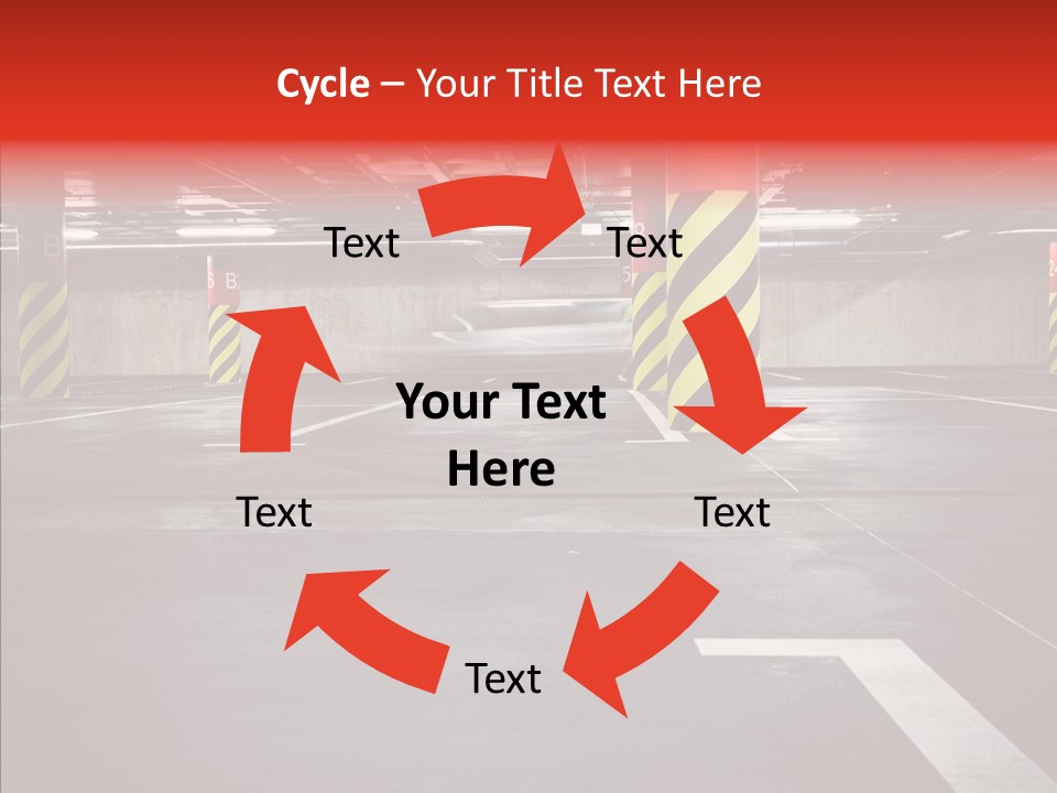 Asphalt Blurred Illuminated PowerPoint Template