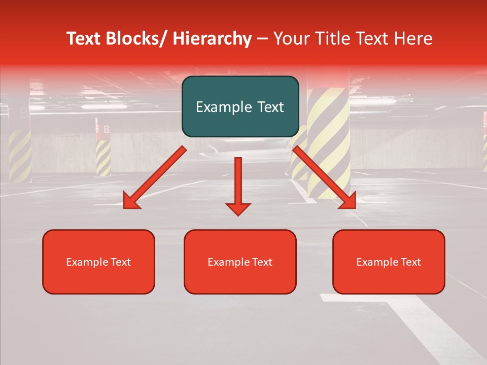 Asphalt Blurred Illuminated PowerPoint Template