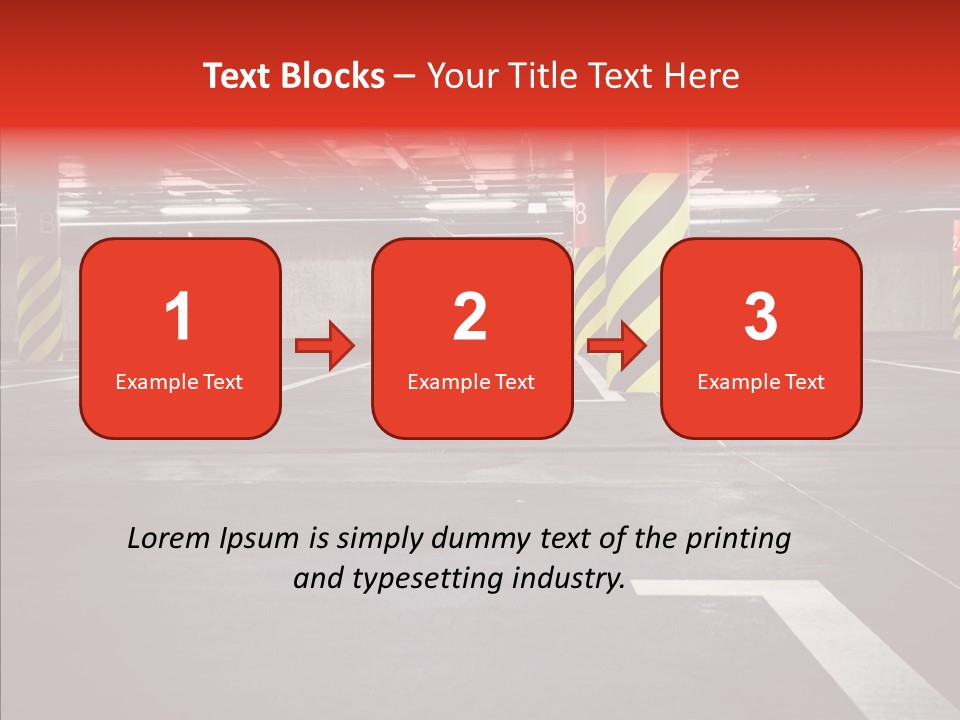 Asphalt Blurred Illuminated PowerPoint Template