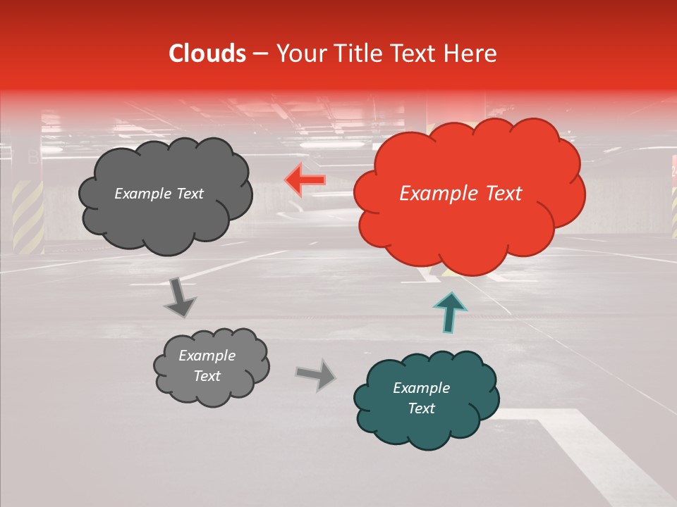 Asphalt Blurred Illuminated PowerPoint Template