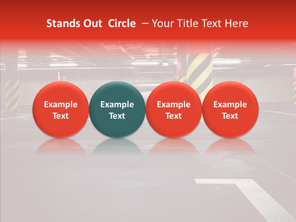 Asphalt Blurred Illuminated PowerPoint Template