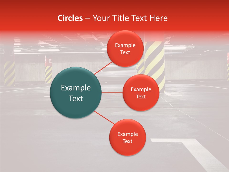 Asphalt Blurred Illuminated PowerPoint Template