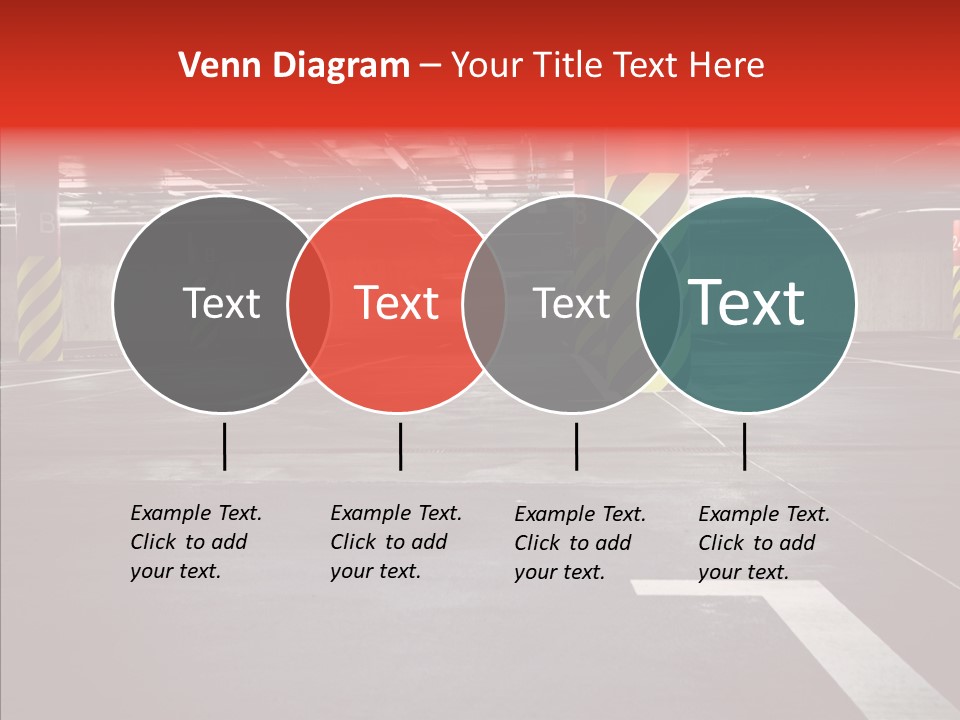 Asphalt Blurred Illuminated PowerPoint Template