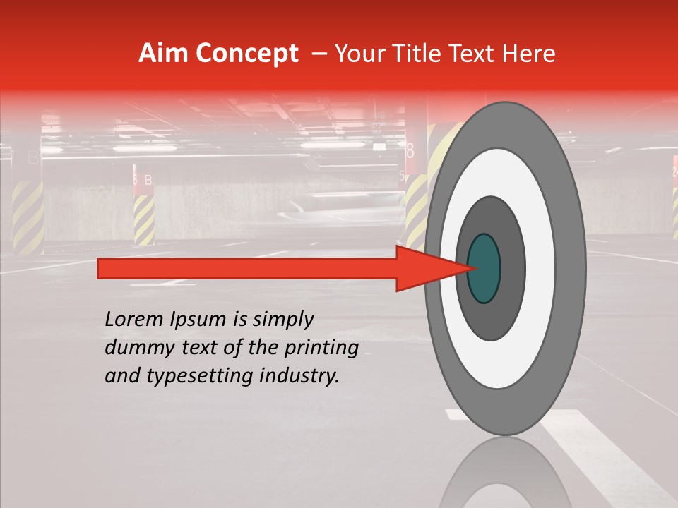 Asphalt Blurred Illuminated PowerPoint Template