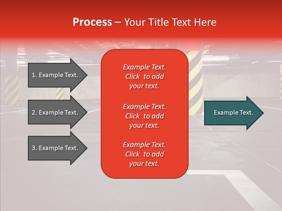 Asphalt Blurred Illuminated PowerPoint Template