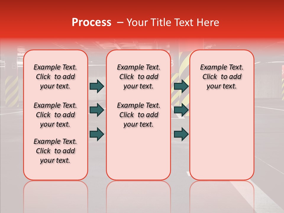 Asphalt Blurred Illuminated PowerPoint Template