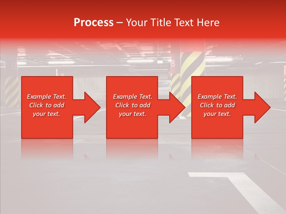 Asphalt Blurred Illuminated PowerPoint Template