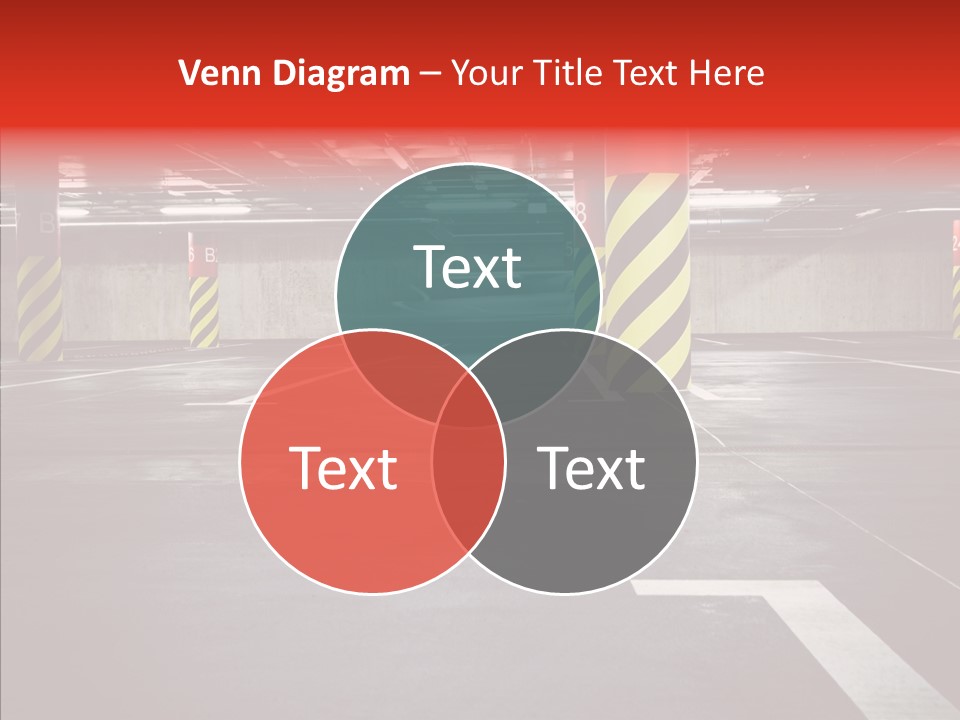 Asphalt Blurred Illuminated PowerPoint Template