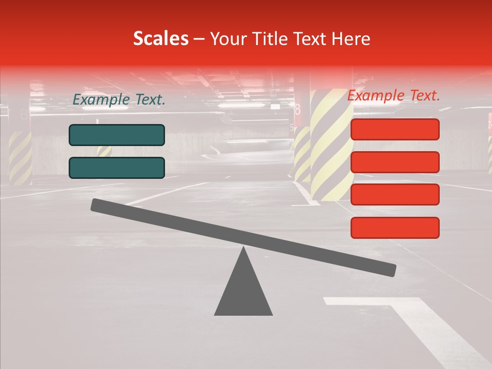 Asphalt Blurred Illuminated PowerPoint Template