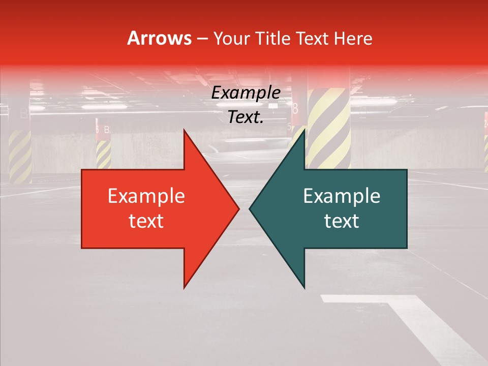 Asphalt Blurred Illuminated PowerPoint Template