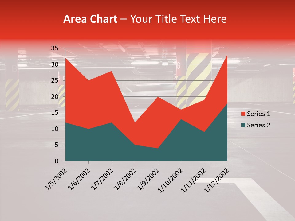 Asphalt Blurred Illuminated PowerPoint Template