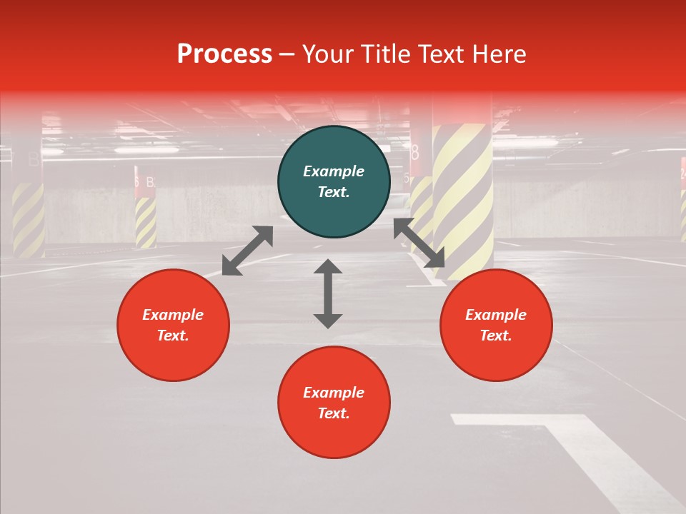 Asphalt Blurred Illuminated PowerPoint Template