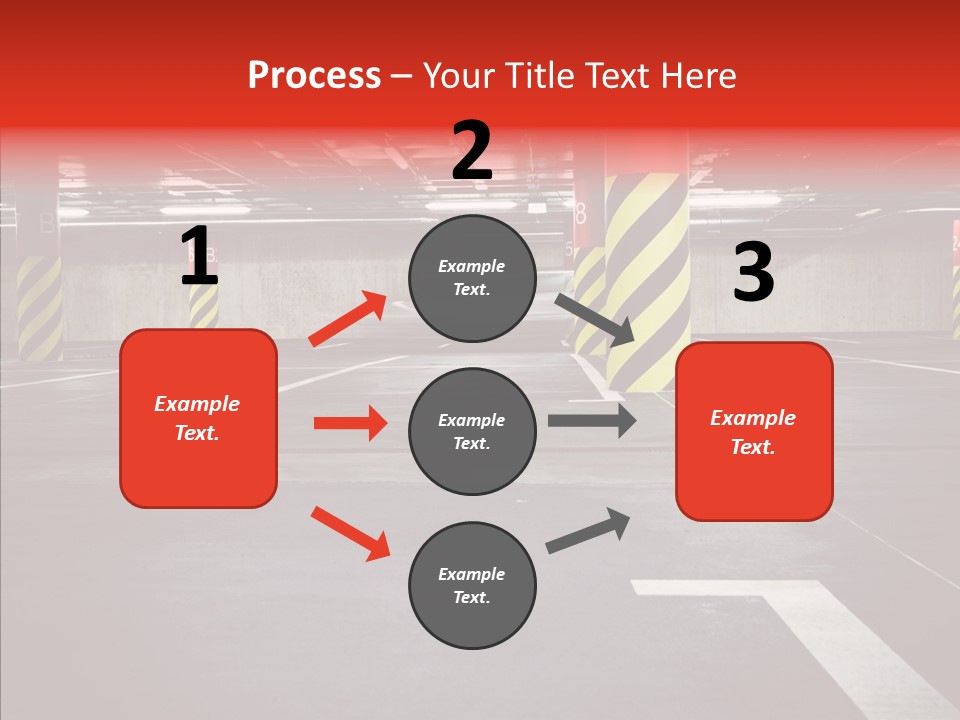 Asphalt Blurred Illuminated PowerPoint Template