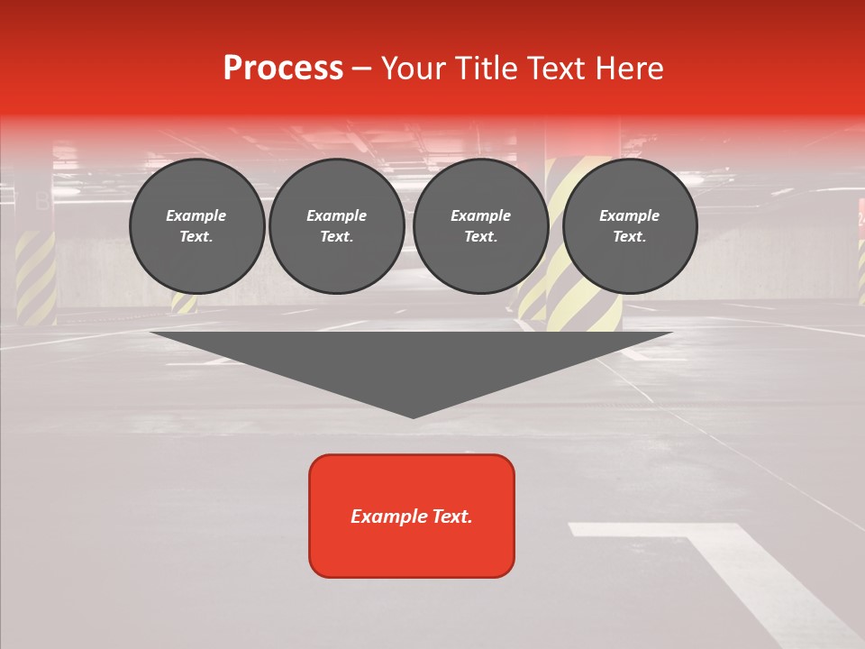 Asphalt Blurred Illuminated PowerPoint Template