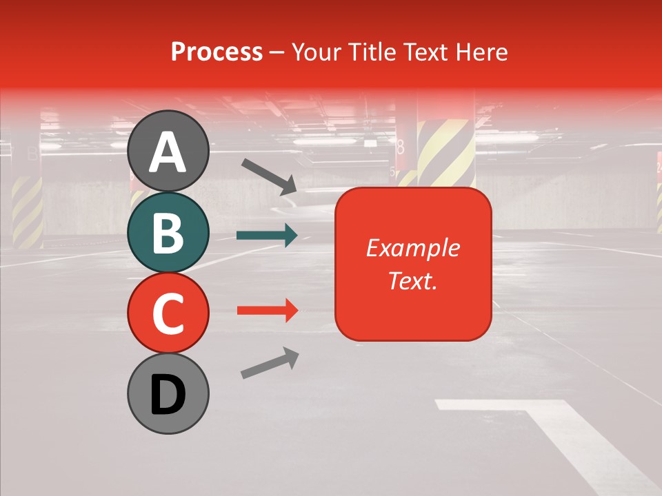 Asphalt Blurred Illuminated PowerPoint Template