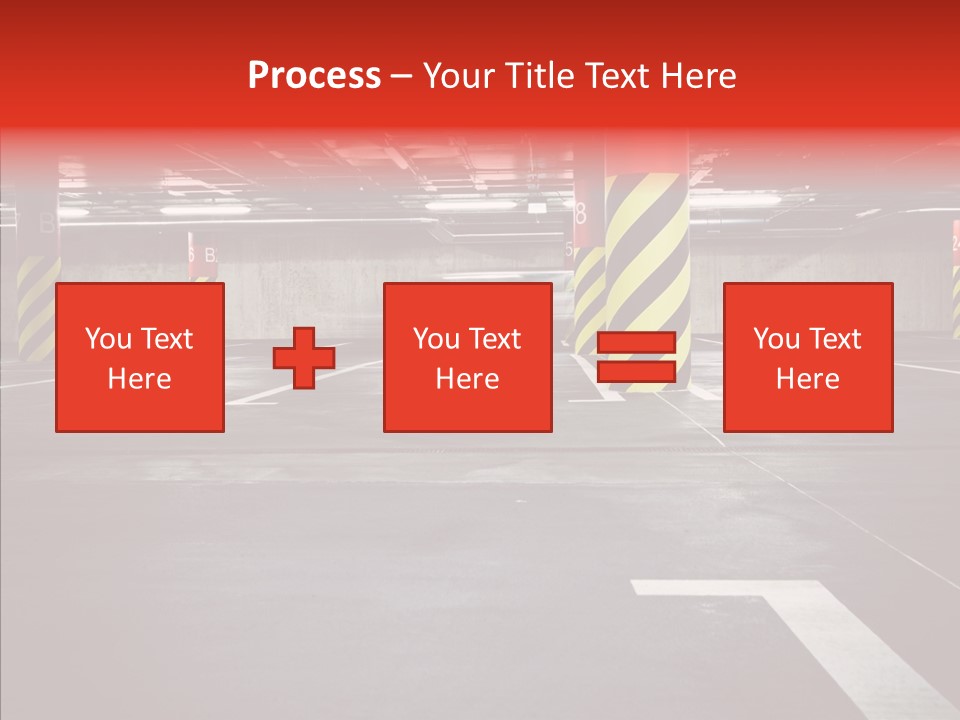 Asphalt Blurred Illuminated PowerPoint Template