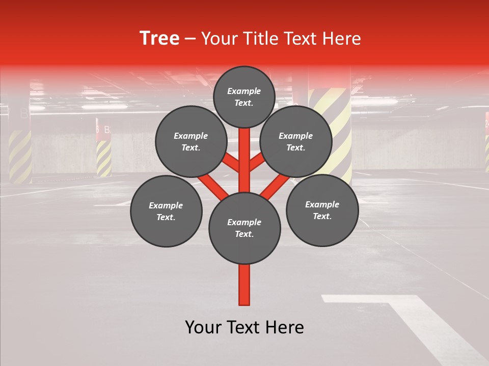 Asphalt Blurred Illuminated PowerPoint Template