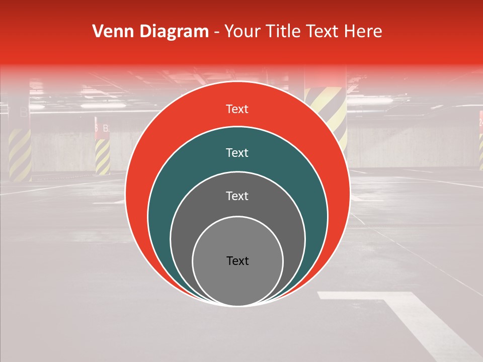 Asphalt Blurred Illuminated PowerPoint Template