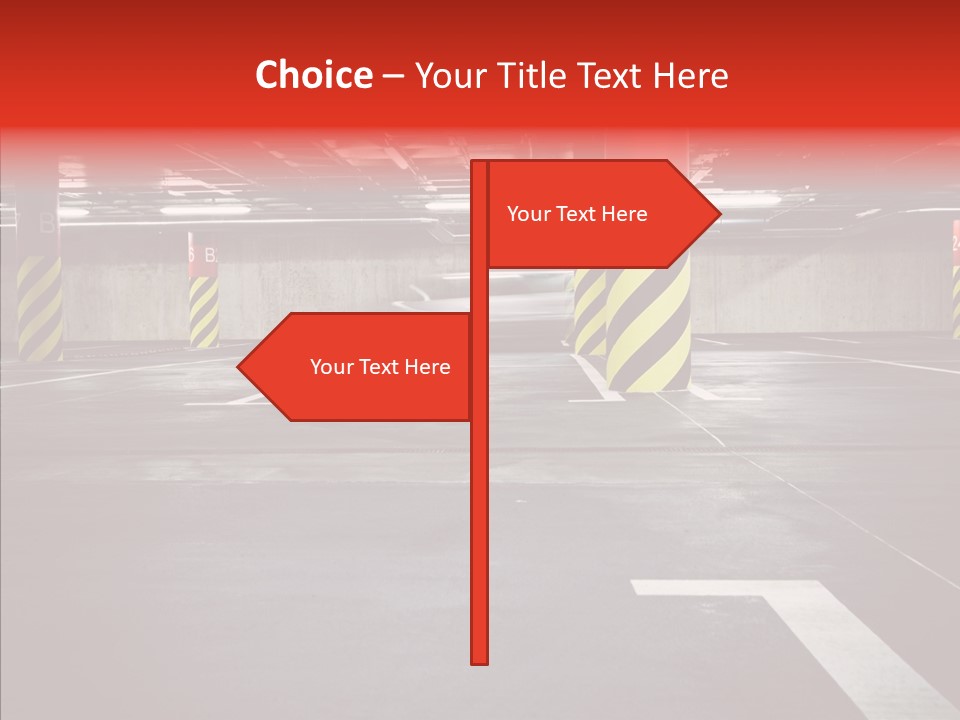 Asphalt Blurred Illuminated PowerPoint Template