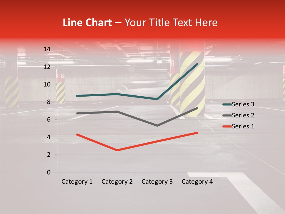 Asphalt Blurred Illuminated PowerPoint Template