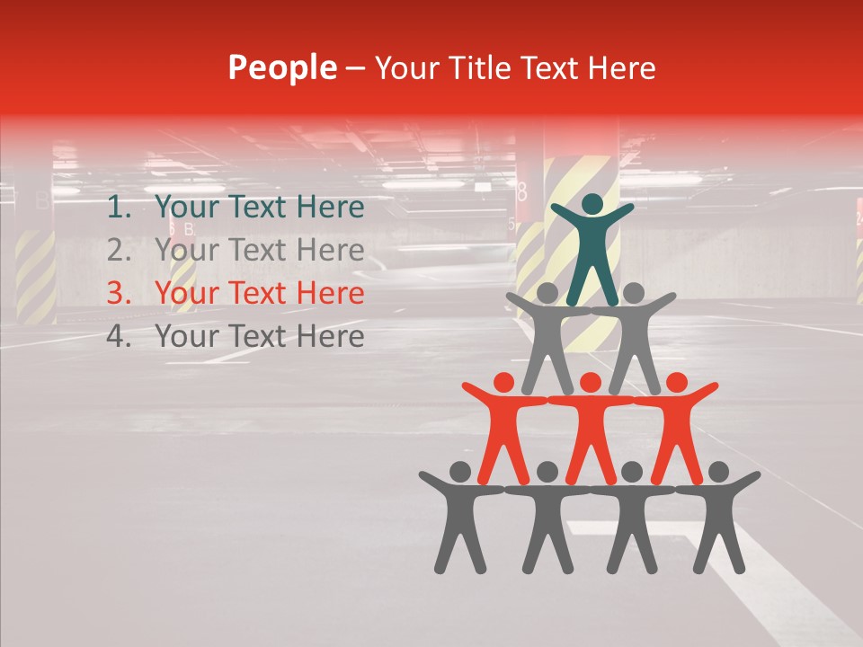 Asphalt Blurred Illuminated PowerPoint Template