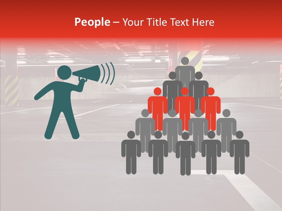 Asphalt Blurred Illuminated PowerPoint Template