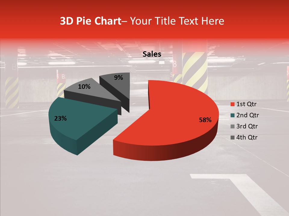 Asphalt Blurred Illuminated PowerPoint Template