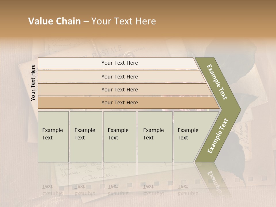Postage Greeting Paper PowerPoint Template