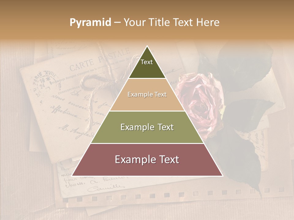 Postage Greeting Paper PowerPoint Template