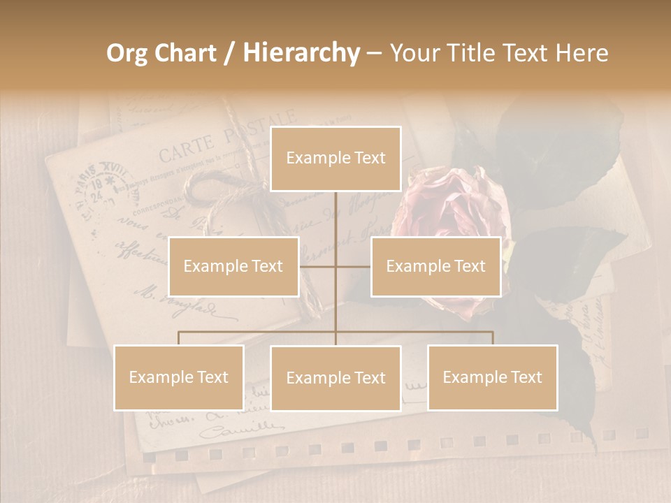 Postage Greeting Paper PowerPoint Template