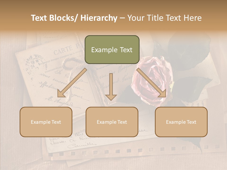 Postage Greeting Paper PowerPoint Template