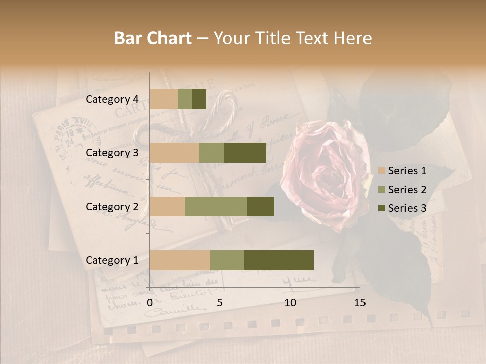 Postage Greeting Paper PowerPoint Template